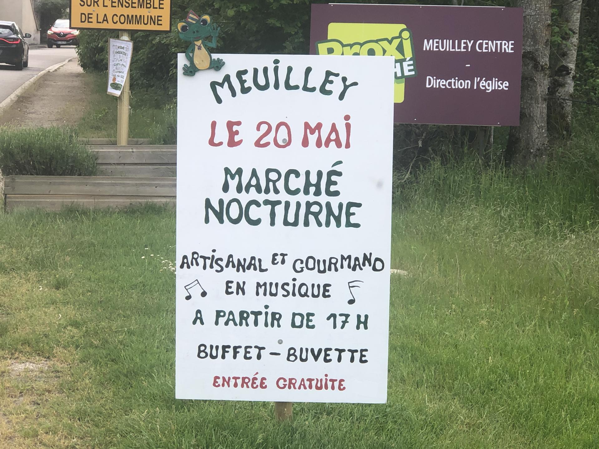 Affiche annonçant le marché musical