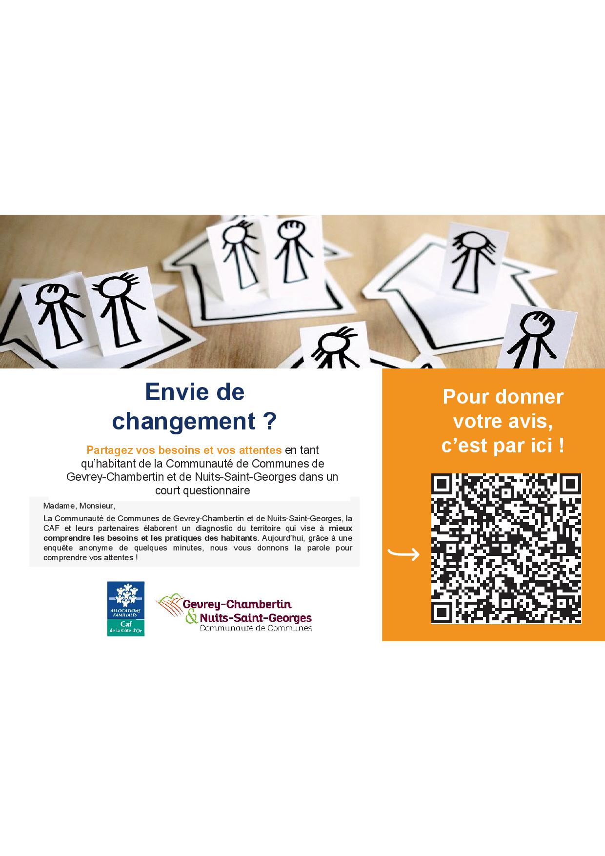 Flyer enquête habitants par com com